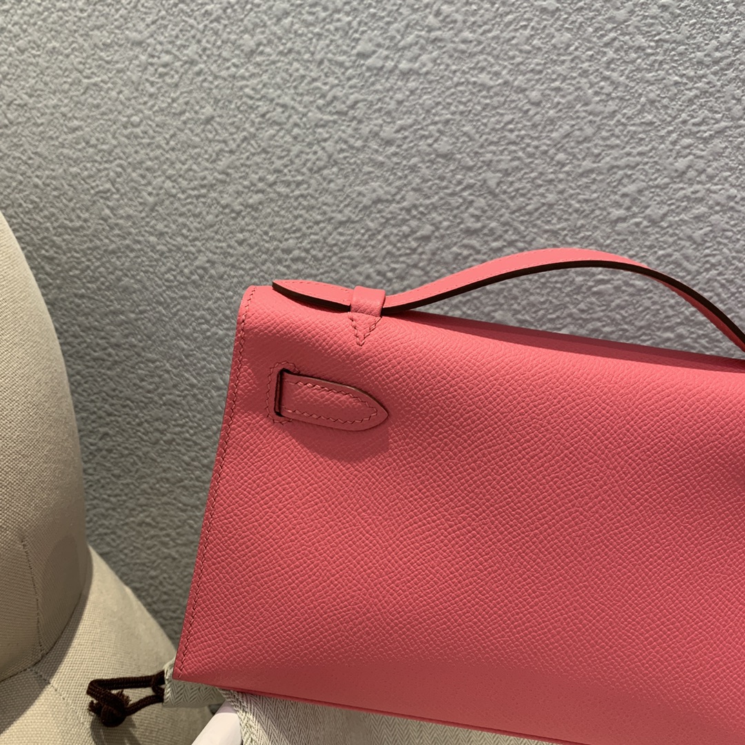 에르메스 미니 켈리백22 립스틱 핑크 금장 앱송